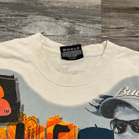 Vintage‎ Hase Authentics Dale Earnhardt Jr. White Mens XL Pre-Shrunk Racing Tee - Picture 6 of 9